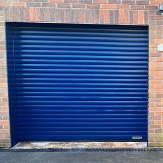 Blue Garage Door
